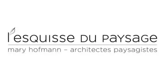 Logo d'entreprise de l'esquisse du paysage