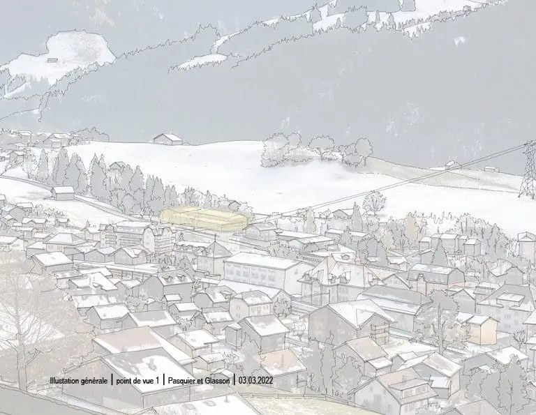 illustration générale Pasquier et Glasson Château-d'Oex PA Pré de la Cible 2