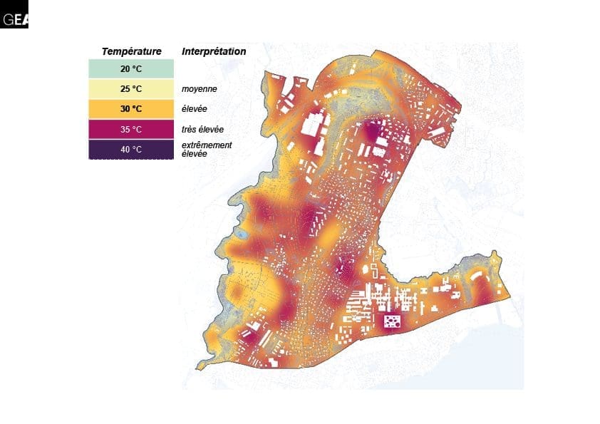 Analyse spatiale des ilots de chaleur sur le territoire d’Ecublens