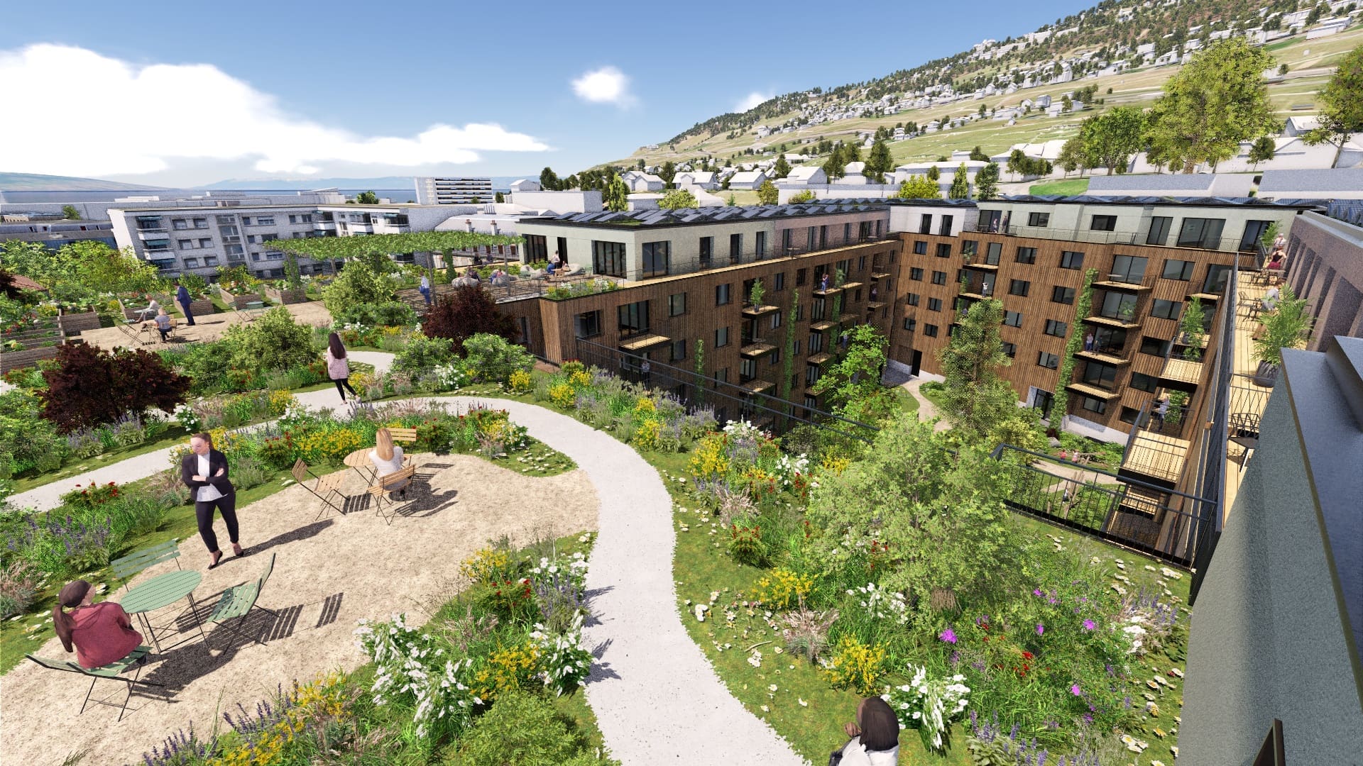 Modélisation 3D du quartier de Plan Dessus à Vevey