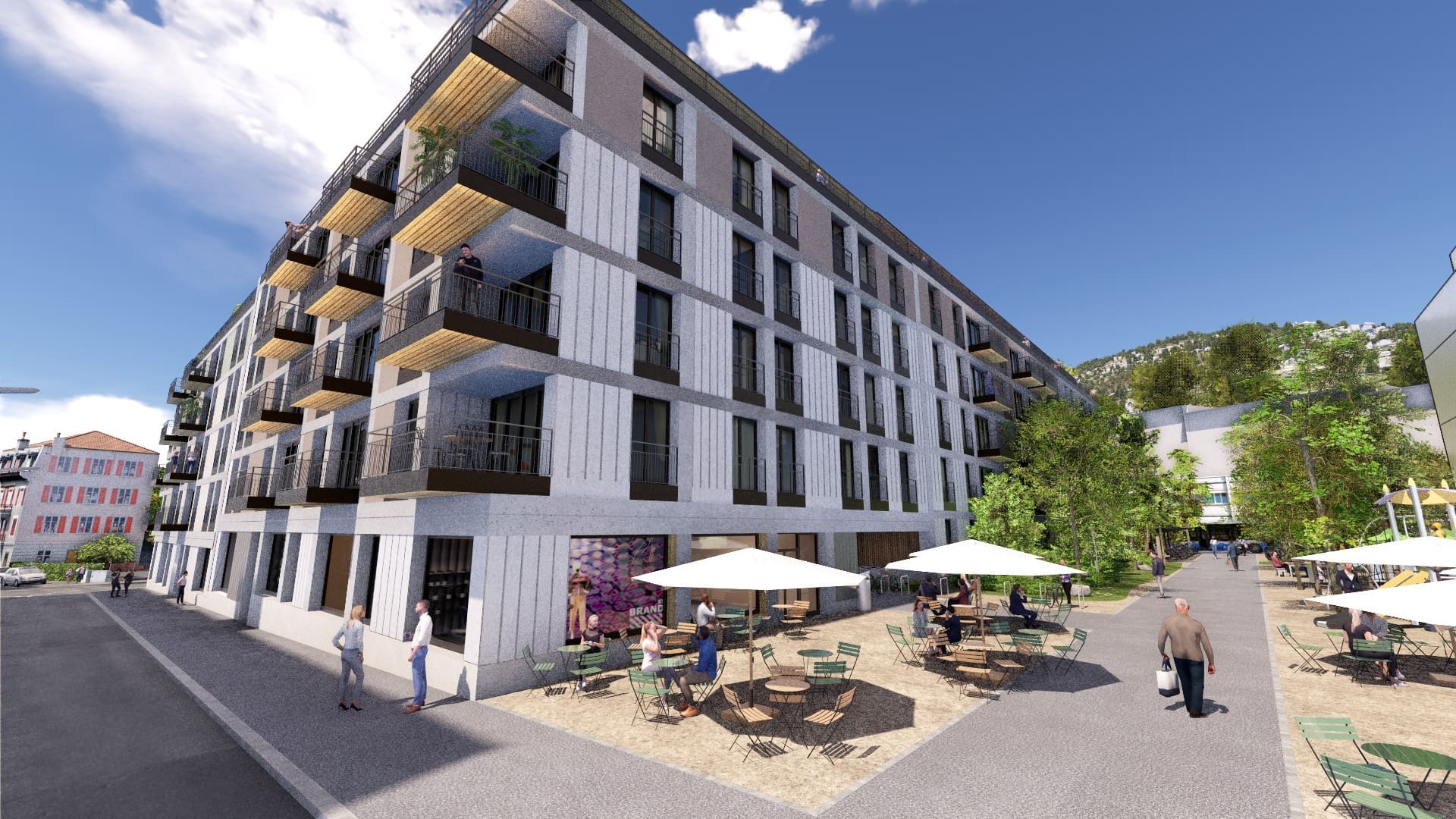Modélisation 3D du quartier de Plan Dessus à Vevey