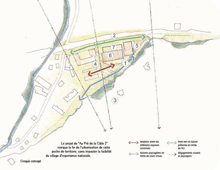 Croquis concept Château-d'Oex PA Pré de la Cible 2