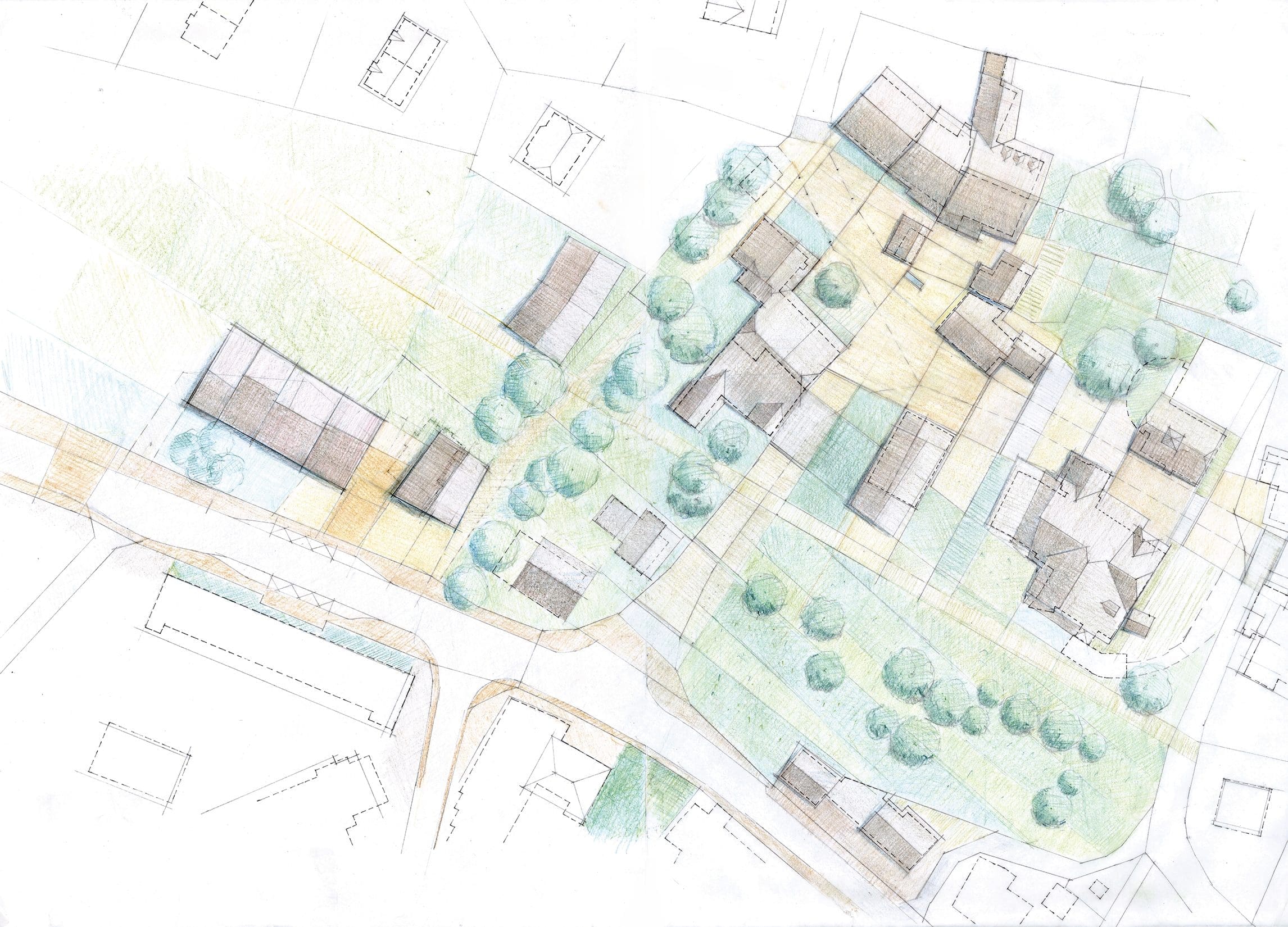 Croquis Cugy guide Village